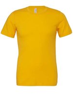 Canvas Körperbetontes Kurzarm-Jersey T-Shirt – Gold