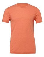 Canvas Körperbetontes Kurzarm-Jersey T-Shirt, Black XL, CV3001 – Arancione