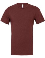 Canvas Heather CVC T-Shirt mit Seitennaht, Heather Maroon XL, CV3001CVC – Melange Cardinale