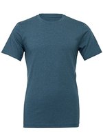 Canvas Heather CVC T-Shirt mit Seitennaht – Heather Deep Teal