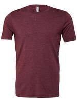 Canvas Heather CVC T-Shirt mit Seitennaht – Heather Maroon