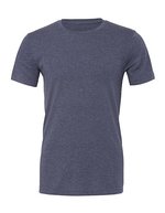 Canvas Heather CVC T-Shirt mit Seitennaht, Heather Maroon XL, CV3001CVC – Melange Blu navy
