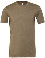 Canvas Heather CVC T-Shirt mit Seitennaht, Heather Maroon XL, CV3001CVC – Melange Oliva