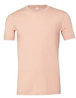 Canvas Heather CVC T-Shirt mit Seitennaht, Heather Maroon XL, CV3001CVC – Melange Pesca