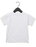 Canvas Kleinkind T-Shirt aus Baumwolle, kurzarm, Asphalt (Solid) 2 Jahre, CV3001T – Athletic Melange