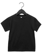 Canvas Kleinkind T-Shirt aus Baumwolle, kurzarm, Asphalt (Solid) 2 Jahre, CV3001T – Nero