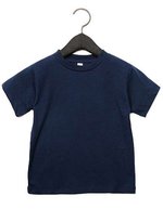 Canvas Kleinkind T-Shirt aus Baumwolle, kurzarm, Asphalt (Solid) 2 Jahre, CV3001T – Blu navy
