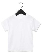 Canvas Kleinkind T-Shirt aus Baumwolle, kurzarm, Asphalt (Solid) 2 Jahre, CV3001T – Bianco