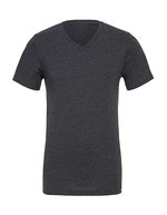 Canvas V-Ausschnitt T-Shirt aus Baumwolle-Polyester, Dark Grey Heather S, CV3005CVC – Bild 1