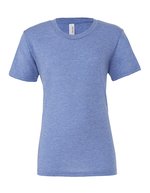 Canvas Unisex Triblend Crew Neck T-Shirt Athletic Grey Triblend (Heather) S (CV3413) – Blue Triblend (Heather)