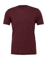 Canvas Unisex Triblend Crew Neck T-Shirt Athletic Grey Triblend (Heather) S (CV3413) – Maroon Triblend (Heather)