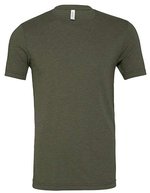 Canvas Unisex Triblend Crew Neck T-Shirt Aqua Triblend (Heather) M (CV3413), CV3413 – Military Green Triblend