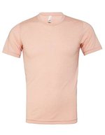 Canvas Unisex Triblend Crew Neck T-Shirt Aqua Triblend (Heather) M (CV3413), CV3413 – Peach Triblend (Heather)