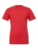 Canvas Unisex Triblend Crew Neck T-Shirt Aqua Triblend (Heather) M (CV3413), CV3413 – Rosso Tripla miscela (Melange)