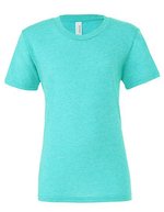 Canvas Unisex Triblend Crew Neck T-Shirt Aqua Triblend (Heather) M (CV3413), CV3413 – Sea Green Triblend (Heather)