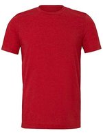 Canvas Unisex Triblend Crew Neck T-Shirt Aqua Triblend (Heather) M (CV3413), CV3413 – Solid Red Triblend