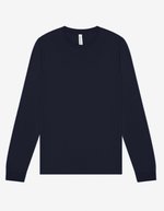 Canvas Langarm T-Shirt aus Airlume-Baumwolle, Black M, CV3501 – Bild 1