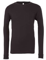 Canvas Langarm T-Shirt aus Airlume-Baumwolle, Black M, CV3501 – Dark Grey