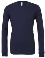 Canvas Langarm T-Shirt aus Airlume-Baumwolle – Navy