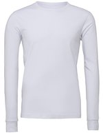 Canvas Langarm T-Shirt aus Airlume-Baumwolle – White