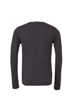 Canvas Langarmshirt aus Airlume-Baumwolle, meliert, Dark Grey Heather XS, CV3501CVC – Bild 4
