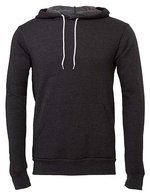 Canvas Fleece Pullover Hoodie mit Kangurutasche – Dark Grey Heather