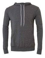 Canvas Fleece Pullover Hoodie mit Kangurutasche – Deep Heather