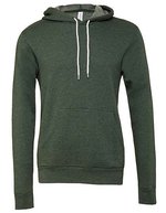 Canvas Fleece Pullover Hoodie mit Kangurutasche, Dark Grey Heather XS, CV3719 – Melange Foresta
