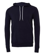 Canvas Fleece Pullover Hoodie mit Kangurutasche – Navy