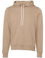 Canvas Fleece Pullover Hoodie mit Kangurutasche, Dark Grey Heather XS, CV3719 – Cuoio
