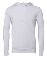 Canvas Fleece Pullover Hoodie mit Kangurutasche, Dark Grey Heather XS, CV3719 – Bianco