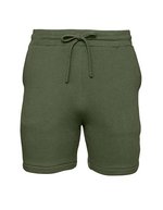 Canvas Sponge Fleece Sweatshorts mit Kordelzug – Military Green