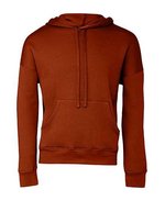 Canvas Sponge Fleece Hoodie mit Kängurutaschen – Brick