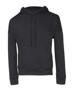 Canvas Sponge Fleece Hoodie mit Kängurutaschen – Dark Grey