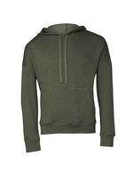 Canvas Sponge Fleece Hoodie mit Kängurutaschen, Brick M, CV3729 – Militaire Vert