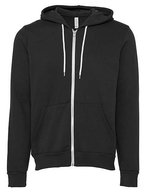 Canvas Poly-Cotton Fleece Full-Zip Hoodie – DTG Dark Grey