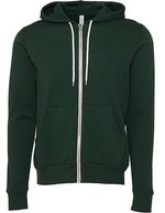 Canvas Poly-Cotton Fleece Full-Zip Hoodie, Asphalt (Solid) XS, CV3739 – Foresta