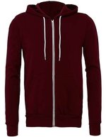 Canvas Poly-Cotton Fleece Full-Zip Hoodie, Asphalt (Solid) XS, CV3739 – Granata