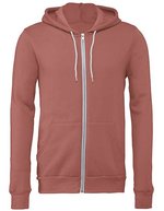 Canvas Poly-Cotton Fleece Full-Zip Hoodie, Asphalt (Solid) XS, CV3739 – Malva (Unito)