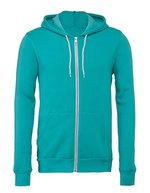 Canvas Poly-Cotton Fleece Full-Zip Hoodie, Asphalt (Solid) XS, CV3739 – Foglia di te