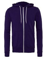 Canvas Poly-Cotton Fleece Full-Zip Hoodie, Asphalt (Solid) XS, CV3739 – Team Viola