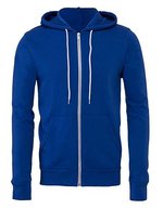 Canvas Poly-Cotton Fleece Full-Zip Hoodie, Asphalt (Solid) XS, CV3739 – Vero Reale