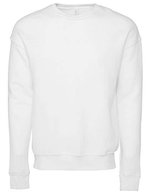 Canvas Sponge Fleece Sweatshirt mit Drop Shoulder, Athletic Heather L, CV3945 – DTG White