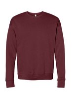 Canvas Sponge Fleece Sweatshirt mit Drop Shoulder, Athletic Heather L, CV3945 – Maroon