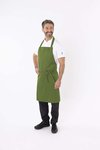 Dennys London Verstellbare Bib-Schürze aus Polyester-Baumwolle – Ivory