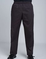 Dennys London Elastische Chefhose mit Kordeldurchzug, Black XXS, DL800 – Bild 1