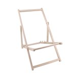 DreamRoots Liegestuhl mit verstellbarer Rückenlehne, Standard 120 x 58,5 cm, DRL01 – Bild 1