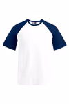 Promodoro T-Shirt Raglan con maniche a contrasto da Uomo, White/Black XS, E1060 – immagine 3
