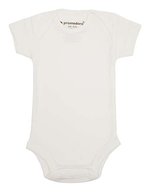 Promodoro Bio-Babystrampler in Reinweiß mit Druckknöpfen, White 50/56, E120K – Bild 1
