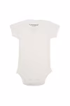 Promodoro Bio-Babystrampler in Reinweiß mit Druckknöpfen, White 50/56, E120K – Bild 3